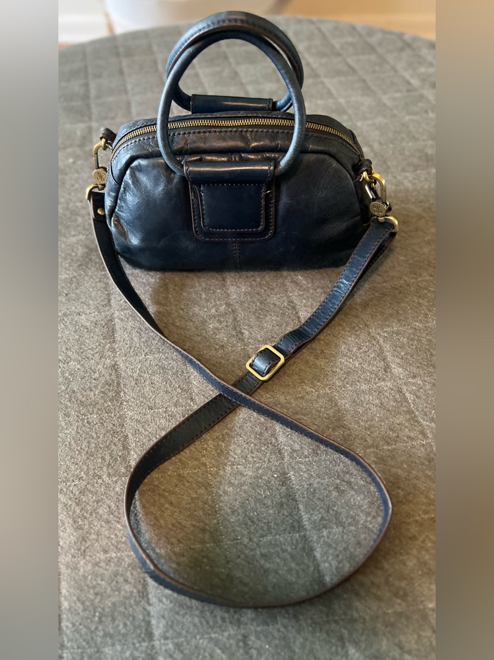 HOBO Shelia Blue Leather Mini Satchel Excellent Condition - Picture 5 of 14